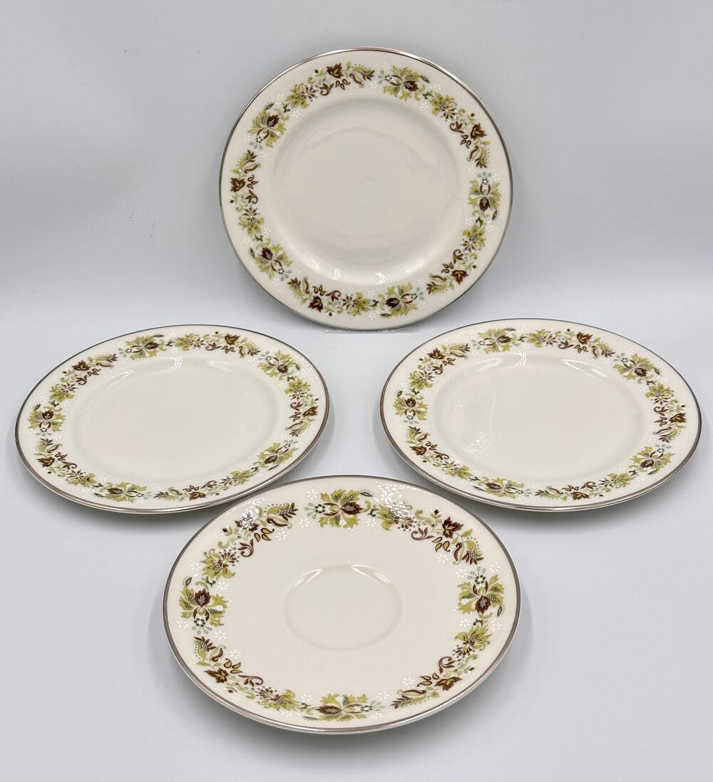 Dessert Bread & Butter Saucer Plates Vanity Fair by ROYAL DOULTON 4pc Set
